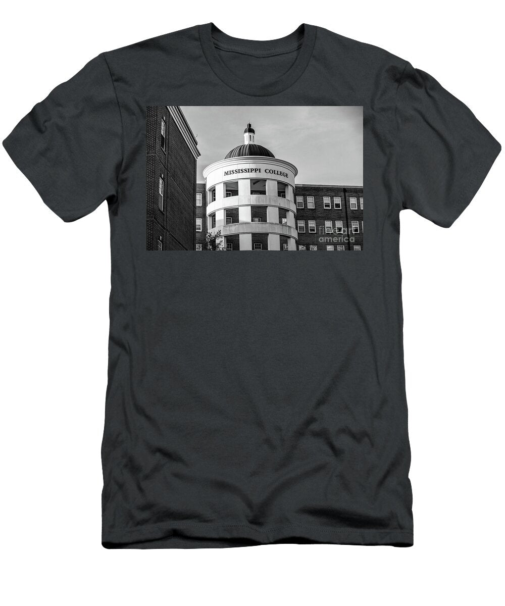 Mississippi College Mary Nelson Hall Bw Scott Pellegrin T-Shirt