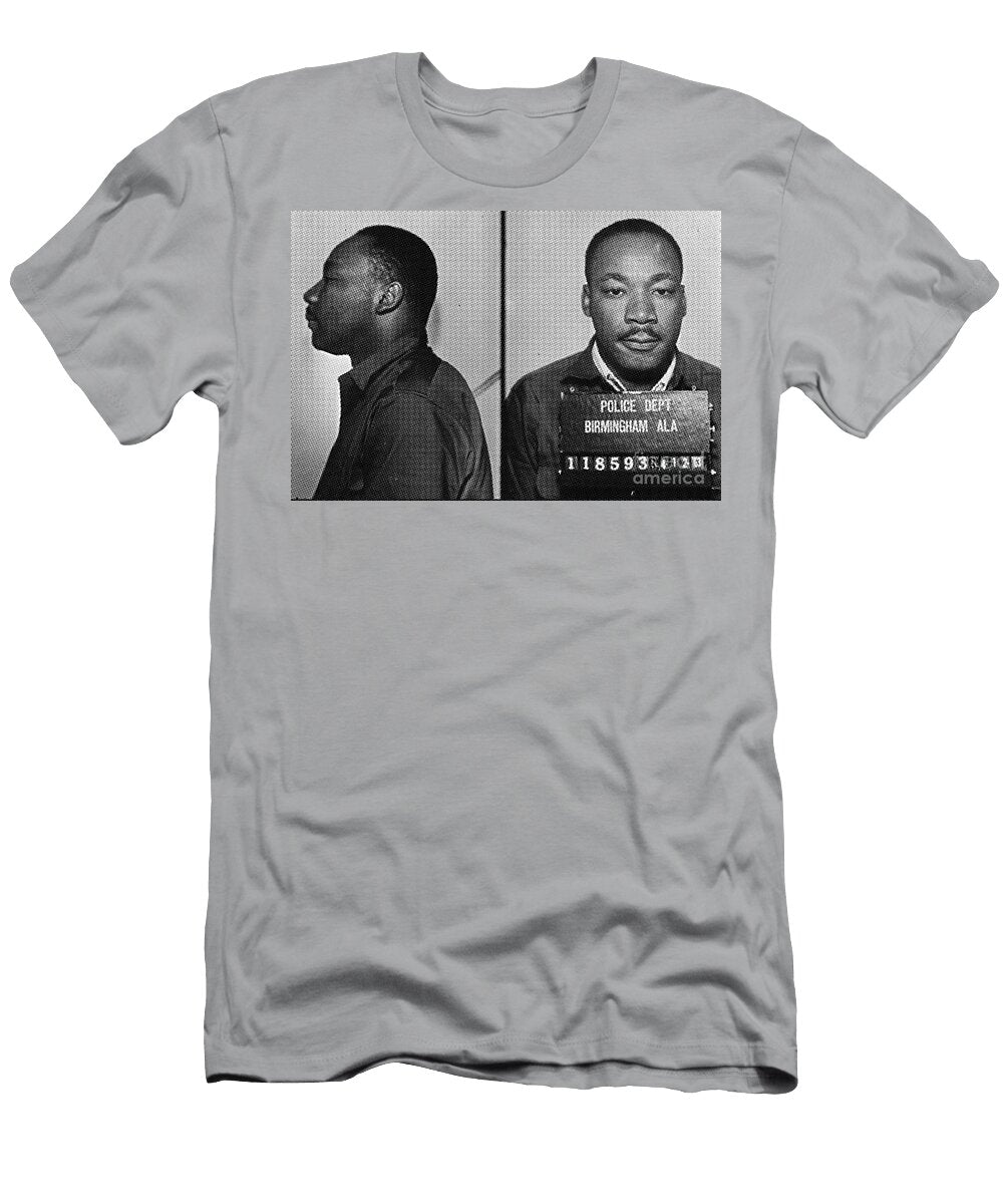 Mlk Mugshot Halftone Mugshot Gallery T-Shirt