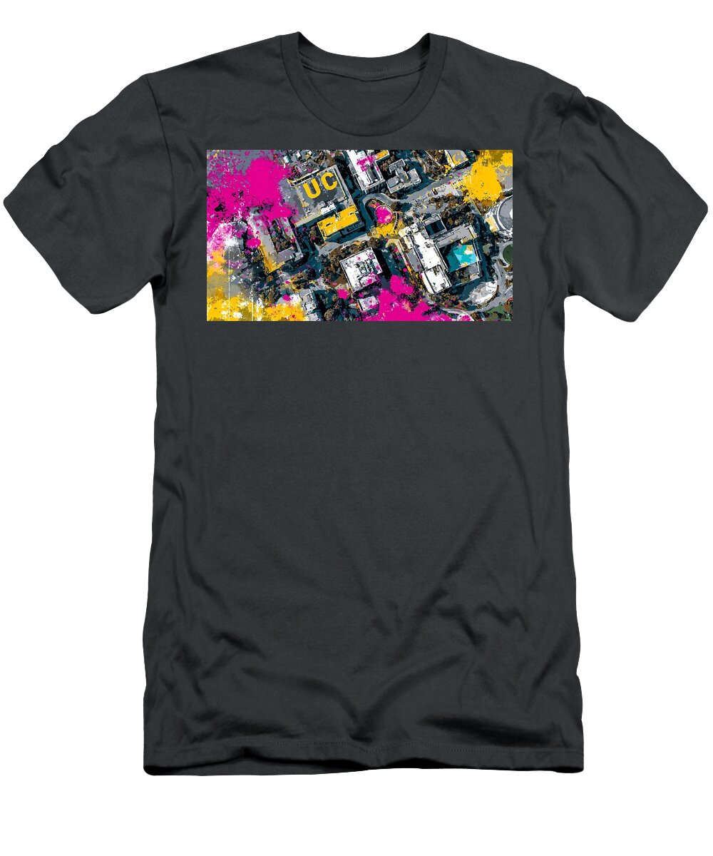 Modern University of California Irvine Campus Socal Cityscape Colorful Hollie Love T-Shirt