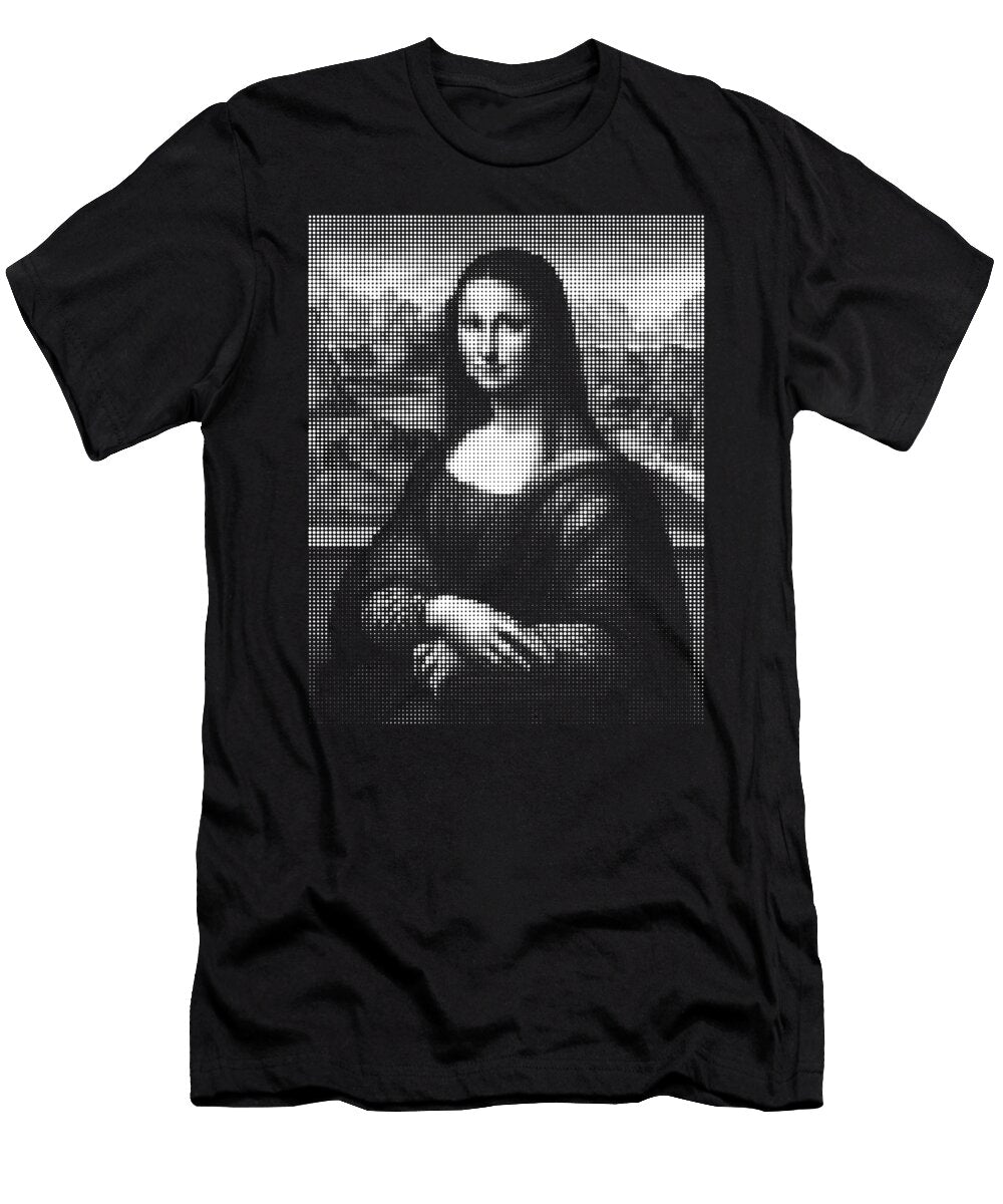 Mona Lisa Halftone Cu Biz T-Shirt
