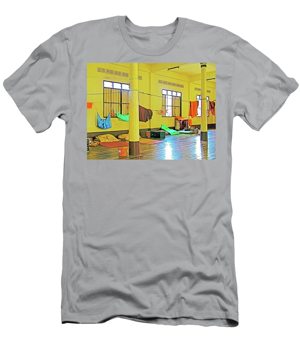 Monastery Dormitory in Tachilek Myanmar Ruth Hager T-Shirt