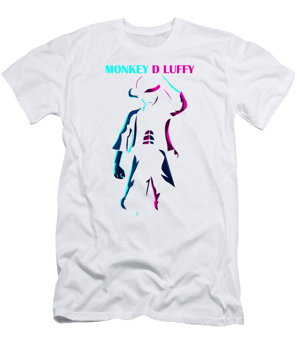 Monkey D Luffy Lineart Style Scott Keith T-Shirt