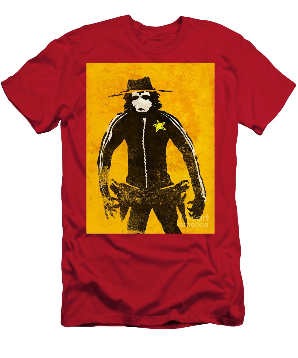 Monkey Sheriff Pixel Chimp T-Shirt