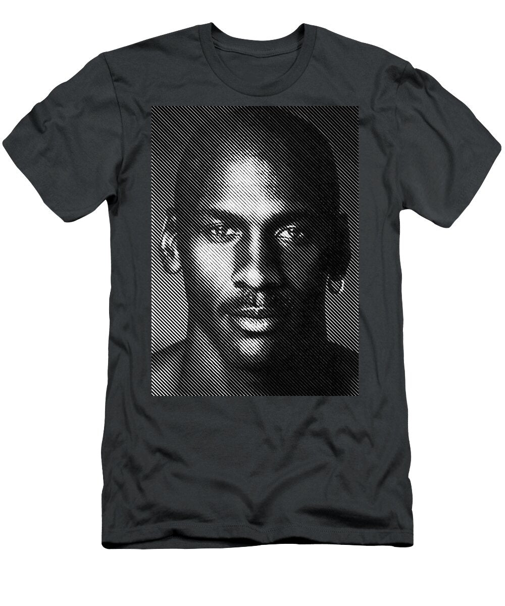 Monochrome Portrait with Halftone Effect Legend Are Forever Travel Poster Art Print T-Shirt