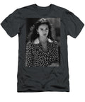 Monochrome Woman in Patterned Dress Malena Travel Poster Art Print T-Shirt