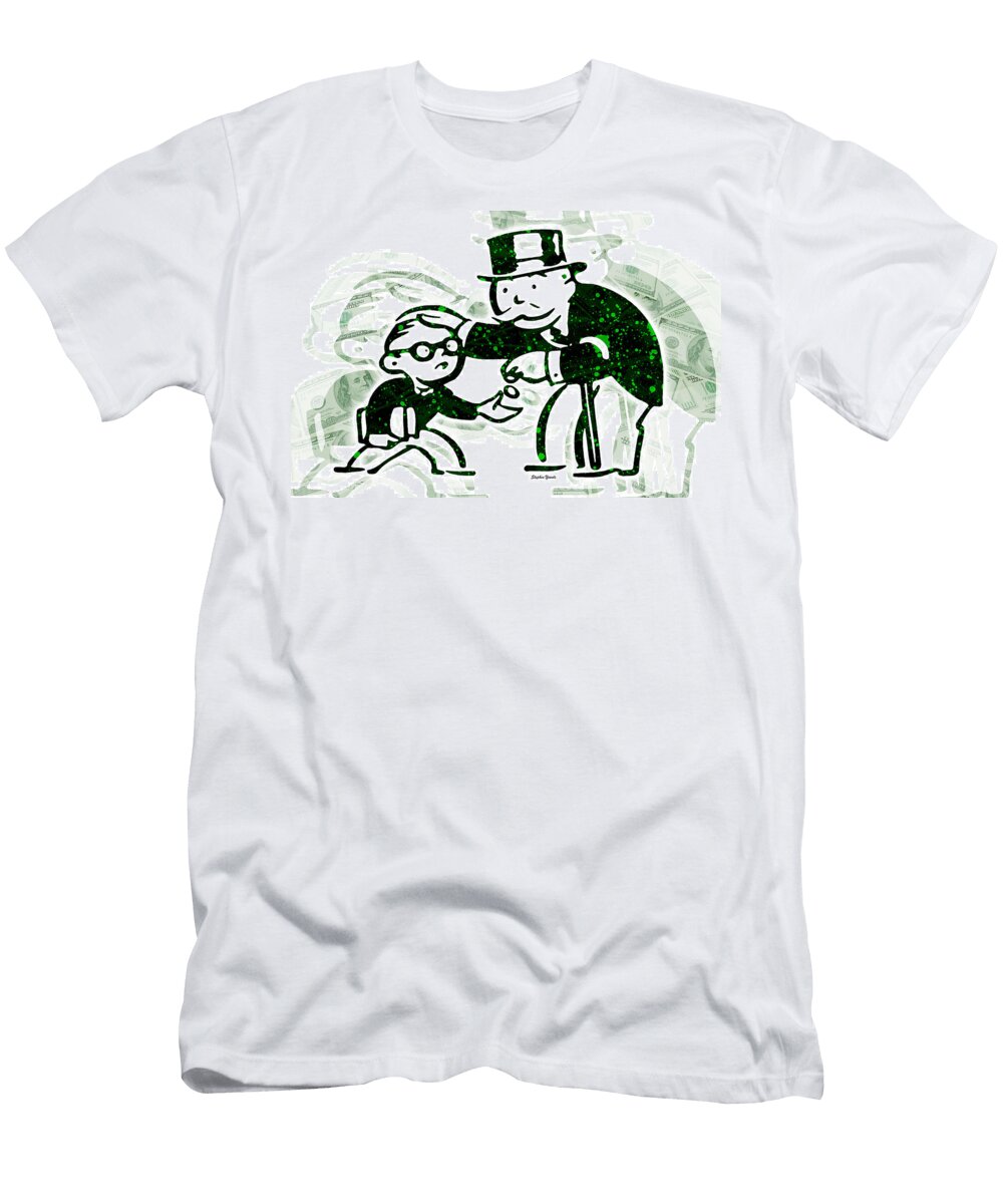 Monopoly Man School Tax Stephen Younts T-Shirt
