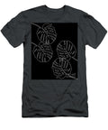 Monstera Leaves Finesse Line Art 3 Minimal Decor Art Anitas and Bellas Art T-Shirt