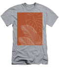 Monstera Palm Leaves Finesse Line Art 3 Tropical Decor Art Anitas and Bellas Art T-Shirt