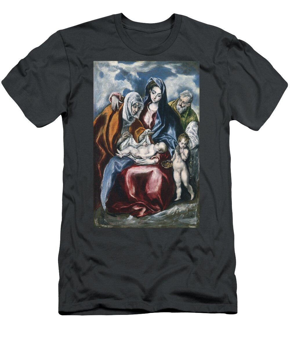 Mother Child with Saint Anne and the Infant John the Baptist El Greco T-Shirt