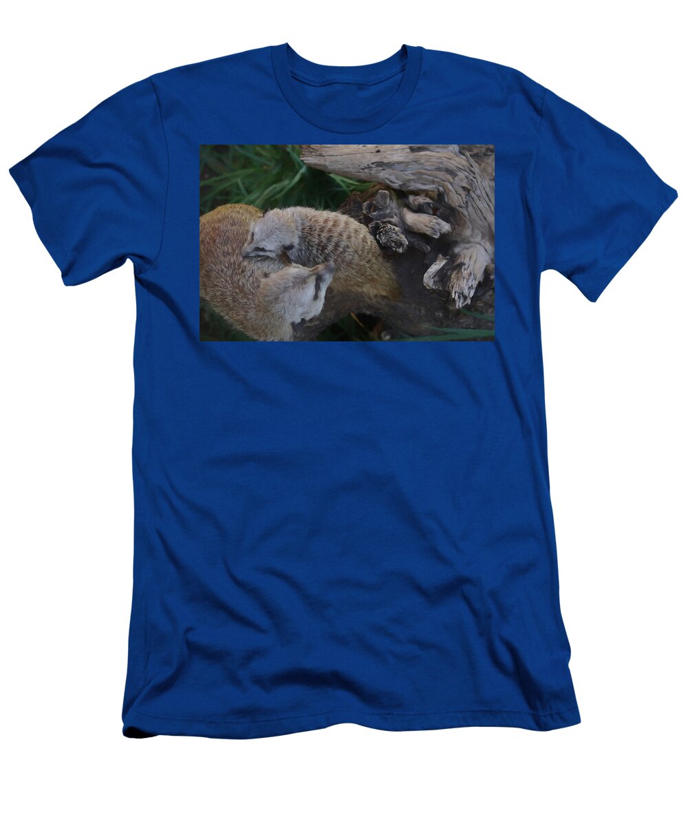 Mother Meerkat and Pup Ernie Echols T-Shirt