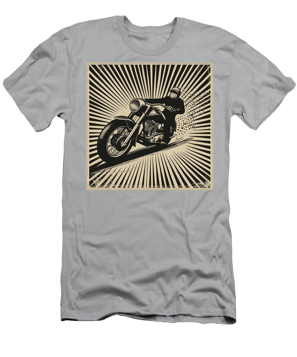 Motorcycle Rider Comic Book Panel 146 Mad Paperairplanes T-Shirt