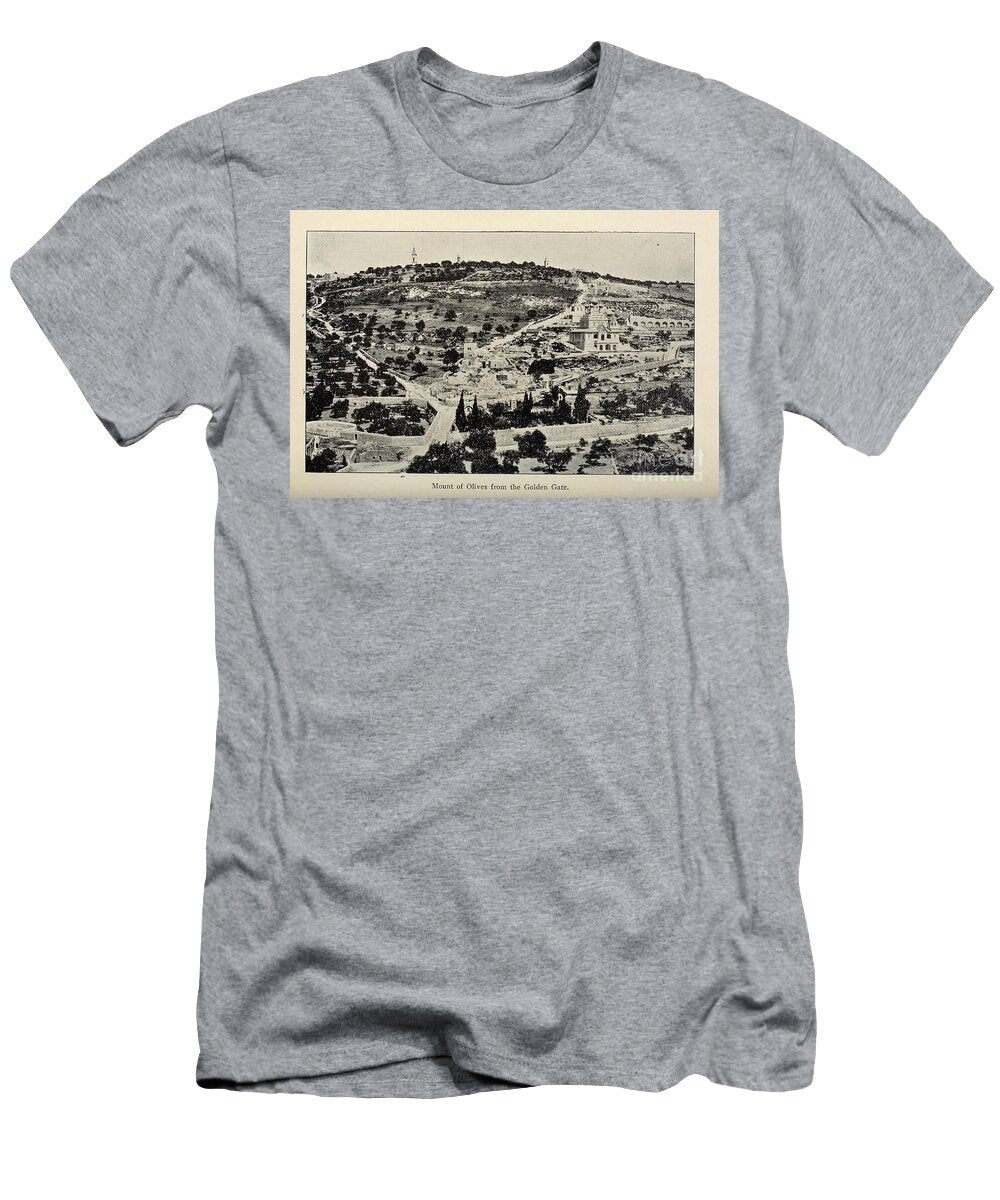 Mount of Olives From Golden Gate M1 Historic Illustrations T-Shirt