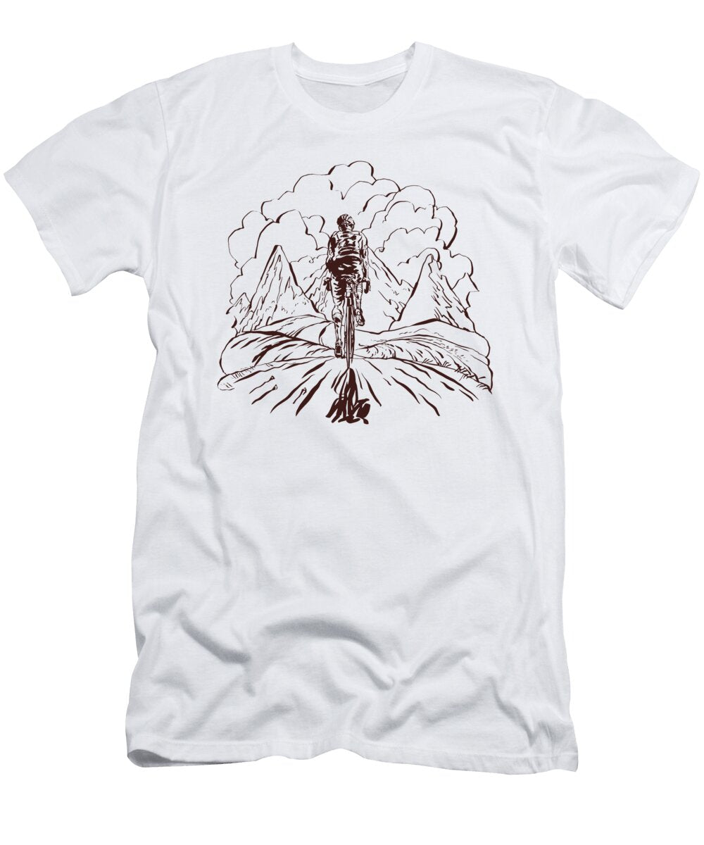 Mountain Biker Lineart Me T-Shirt
