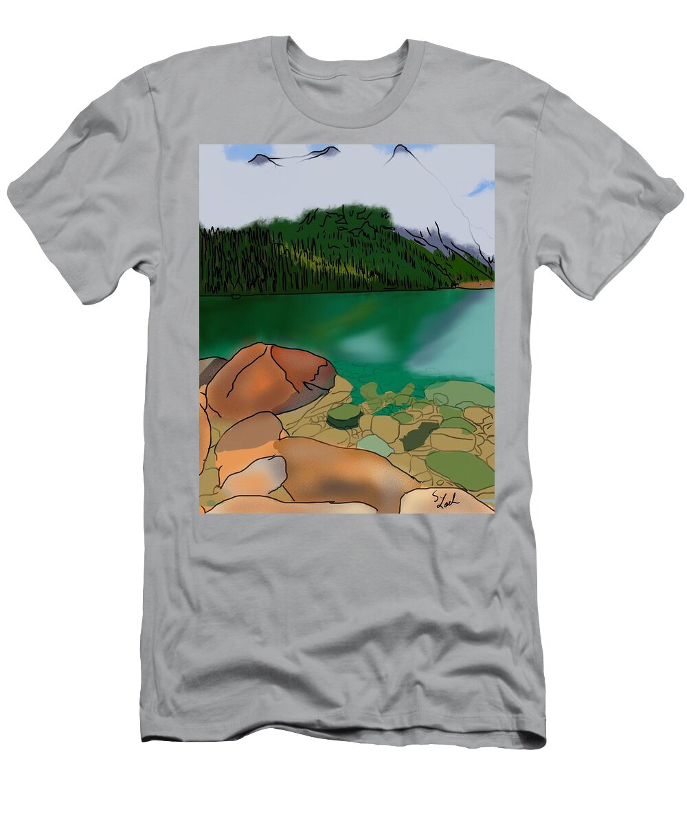 Mountain Lake Stephen Loeh T-Shirt