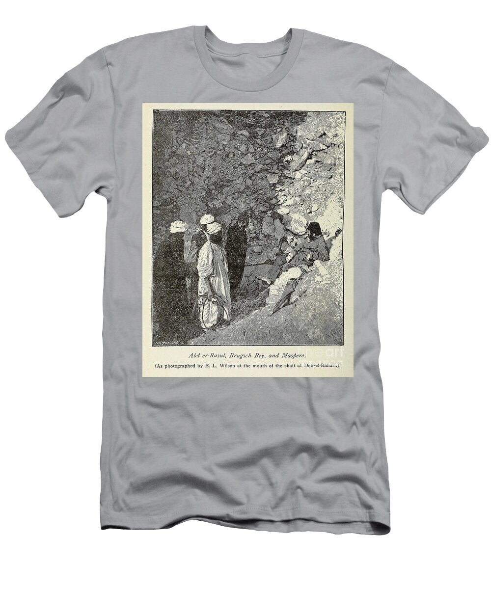 Mouth of the Shaft At Deir El Bahari M3 Historic Illustrations T-Shirt