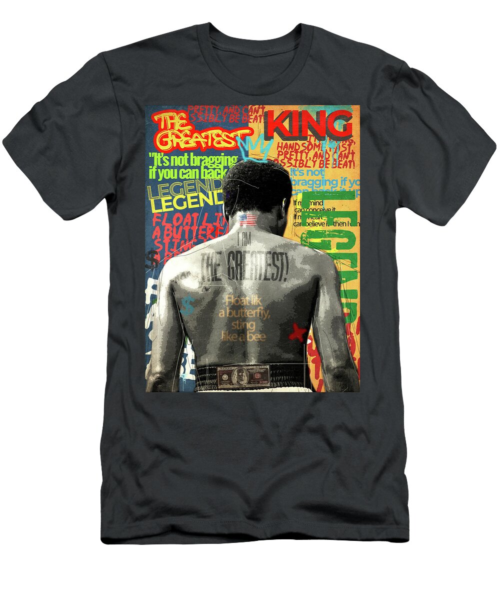 Muhammad Ali the Greatest Pop Art Canvas Motivational Gym Wall Decor Yudhi Y Ali T-Shirt