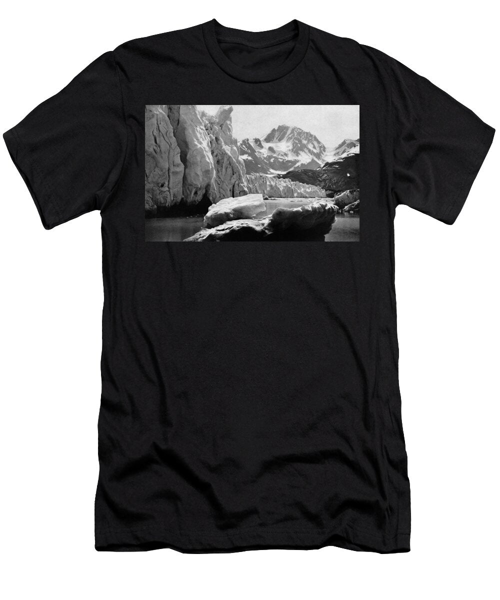 Muir Glacier Alaska 1902 Halftone Image War Is Hell Store T-Shirt