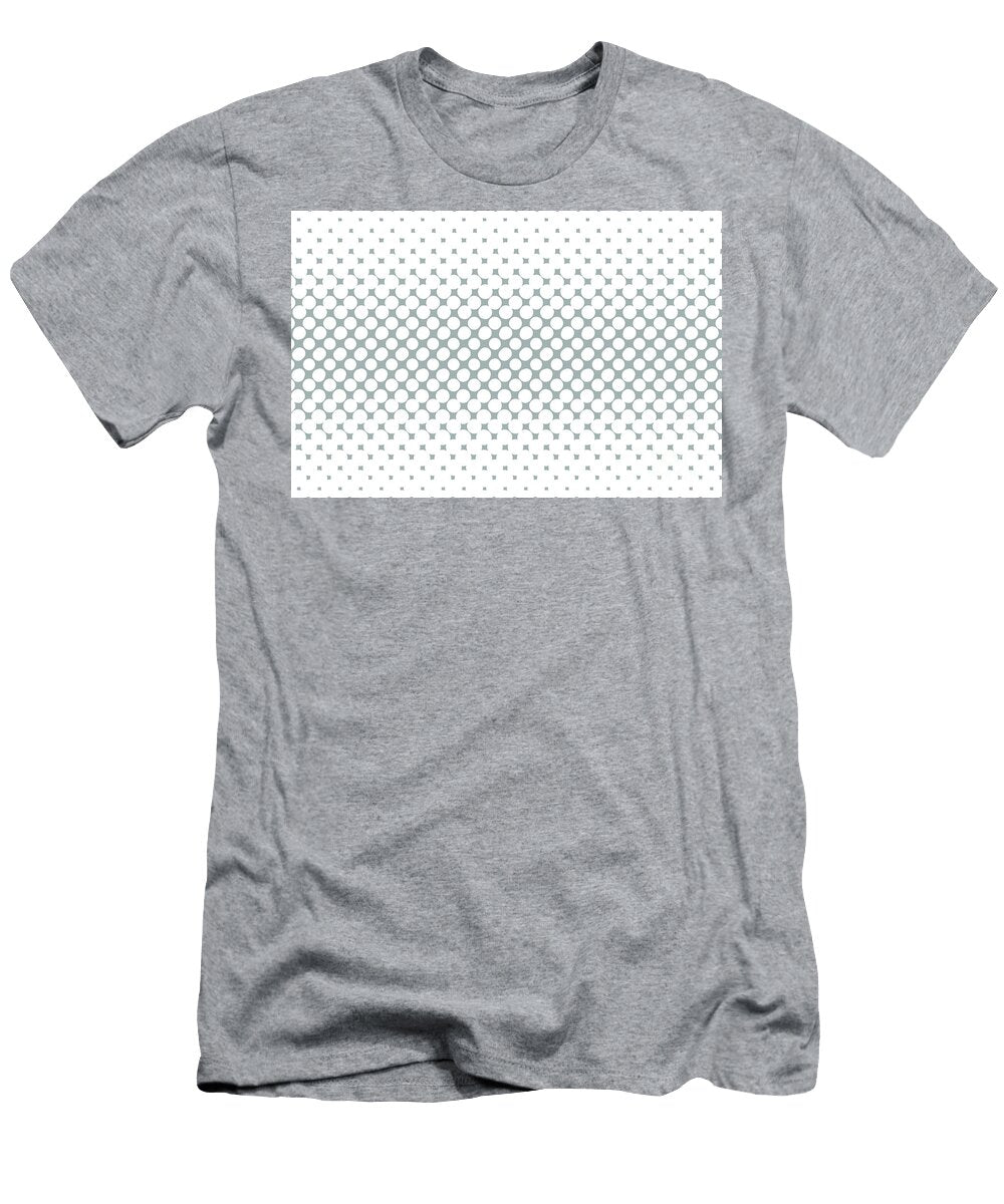 Muted Bluish Gray White Halftone Abstract Polka Dot Pattern Valspar 2023 Coty Blue Arrow 5001 3c Petite Patterns T-Shirt