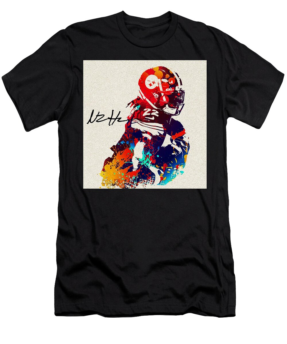 Najee Harris Steelers Rb Texture Two Bob Smerecki T-Shirt