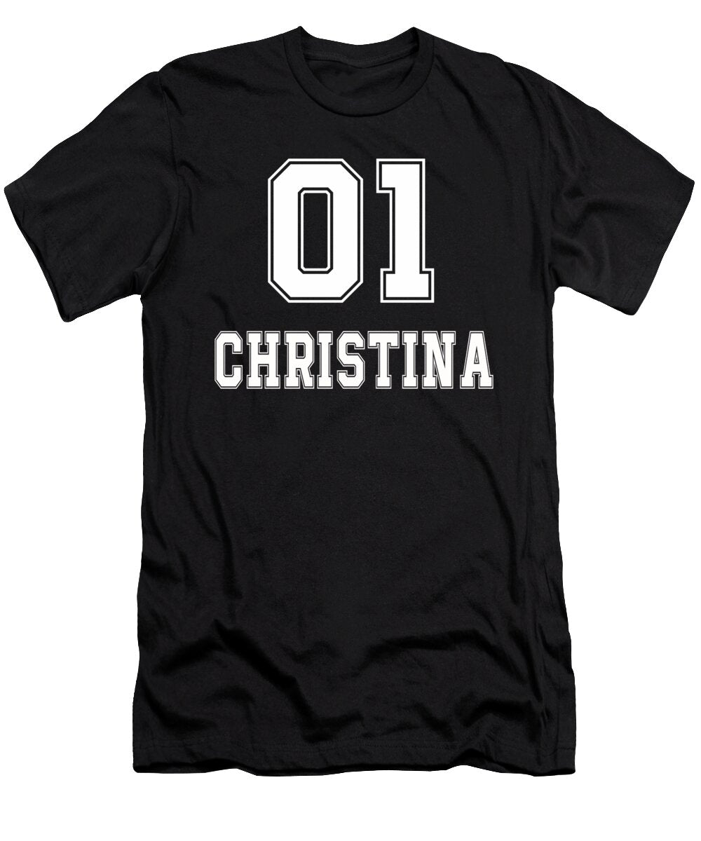 Name Christina Sport Old School Benjamin Burkert T-Shirt