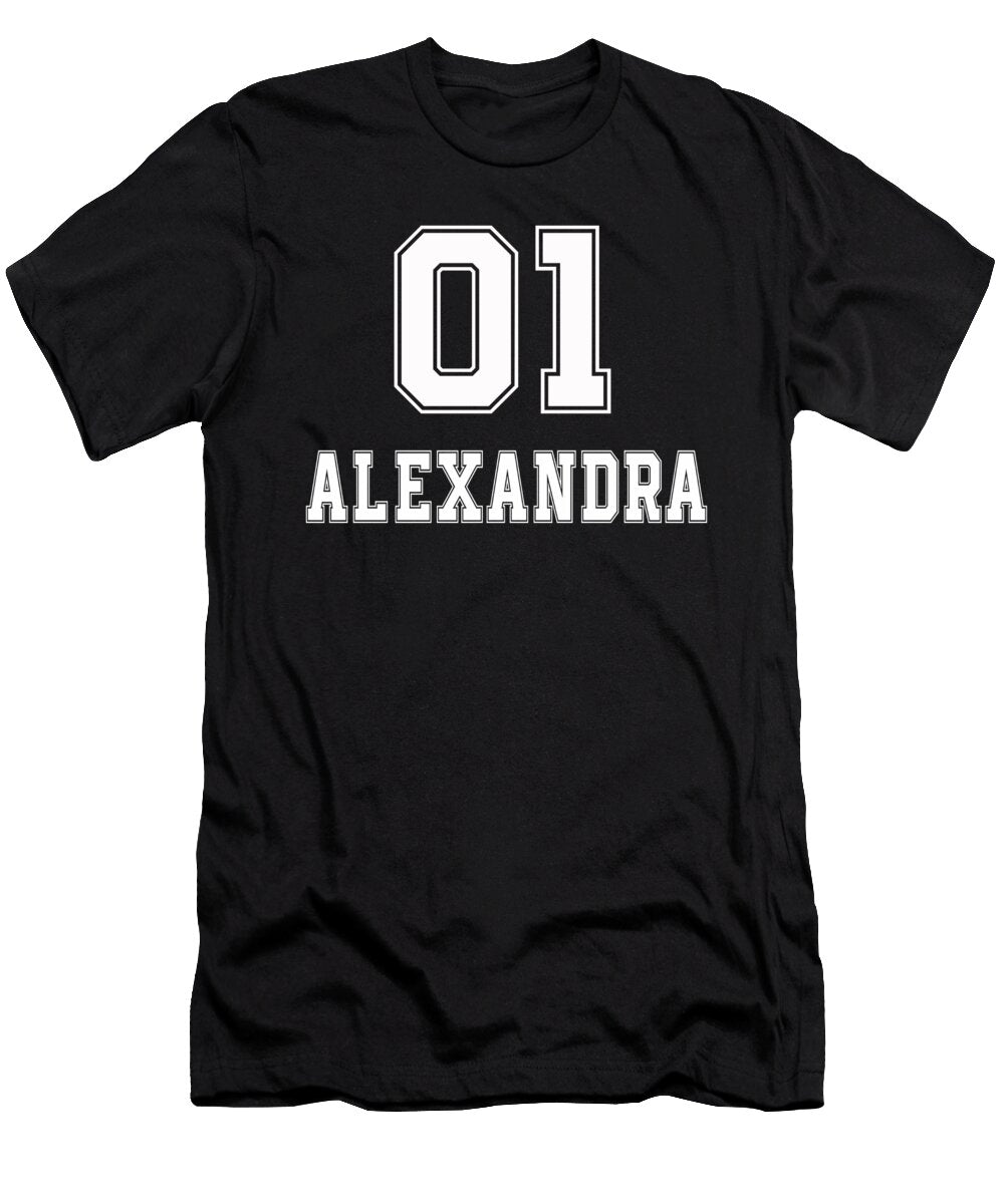 Name Girlfriend Birthday Gift Alexandra Benjamin Burkert T-Shirt