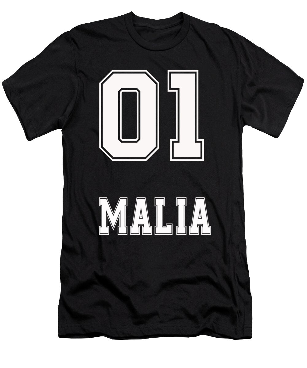 Name Girlfriend Birthday Gift Malia Benjamin Burkert T-Shirt