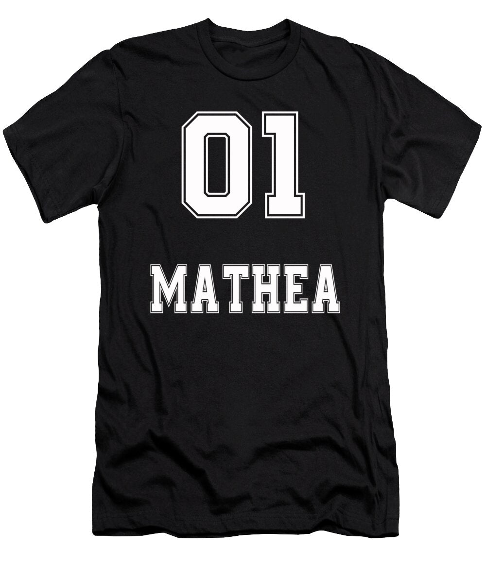 Name Girlfriend Birthday Gift Mathea Benjamin Burkert T-Shirt