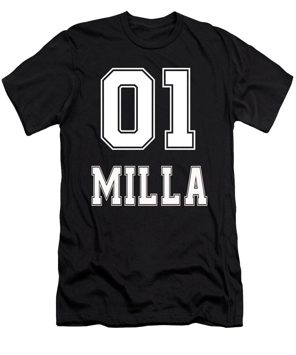 Name Girlfriend Birthday Gift Milla Benjamin Burkert T-Shirt