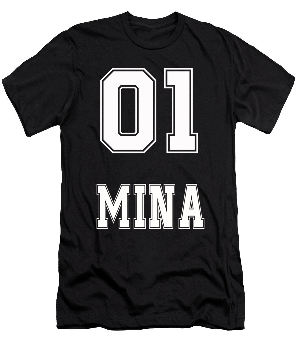 Name Girlfriend Birthday Gift Mina Benjamin Burkert T-Shirt