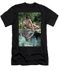 Narcissus Admiring Its Own Reflection on the Surface of the Lake American School T-Shirt
