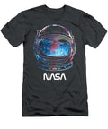 NASA Galaxy Lineart Fill Helmet Eryxh Ebony T-Shirt