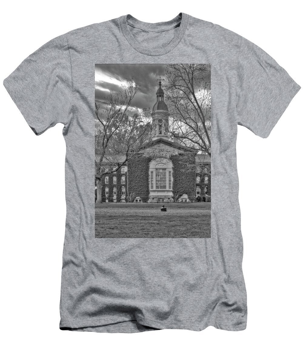 Nassau Hall Princeton University V Bw Susan Candelario T-Shirt