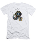 Navy Lieutenant Junior Grade Ltjg Rank Insignia Over White Leather Serge Averbukh T-Shirt