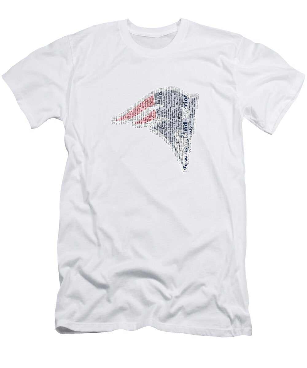 New England Patriots Word Cloud 3c Brian Reaves T-Shirt