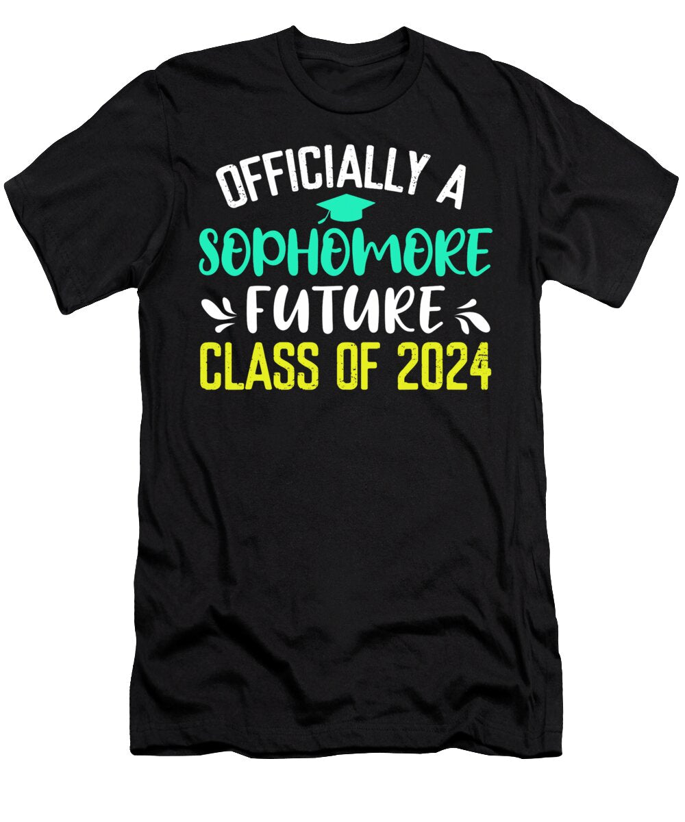 New Sophomore 2024 Lovely Graduate First Day 10th Grade Fun Thepassionshop T-Shirt