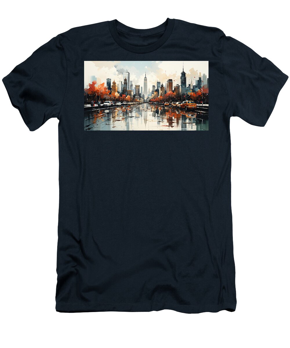 New York City in the Autumn Evie Carrier T-Shirt
