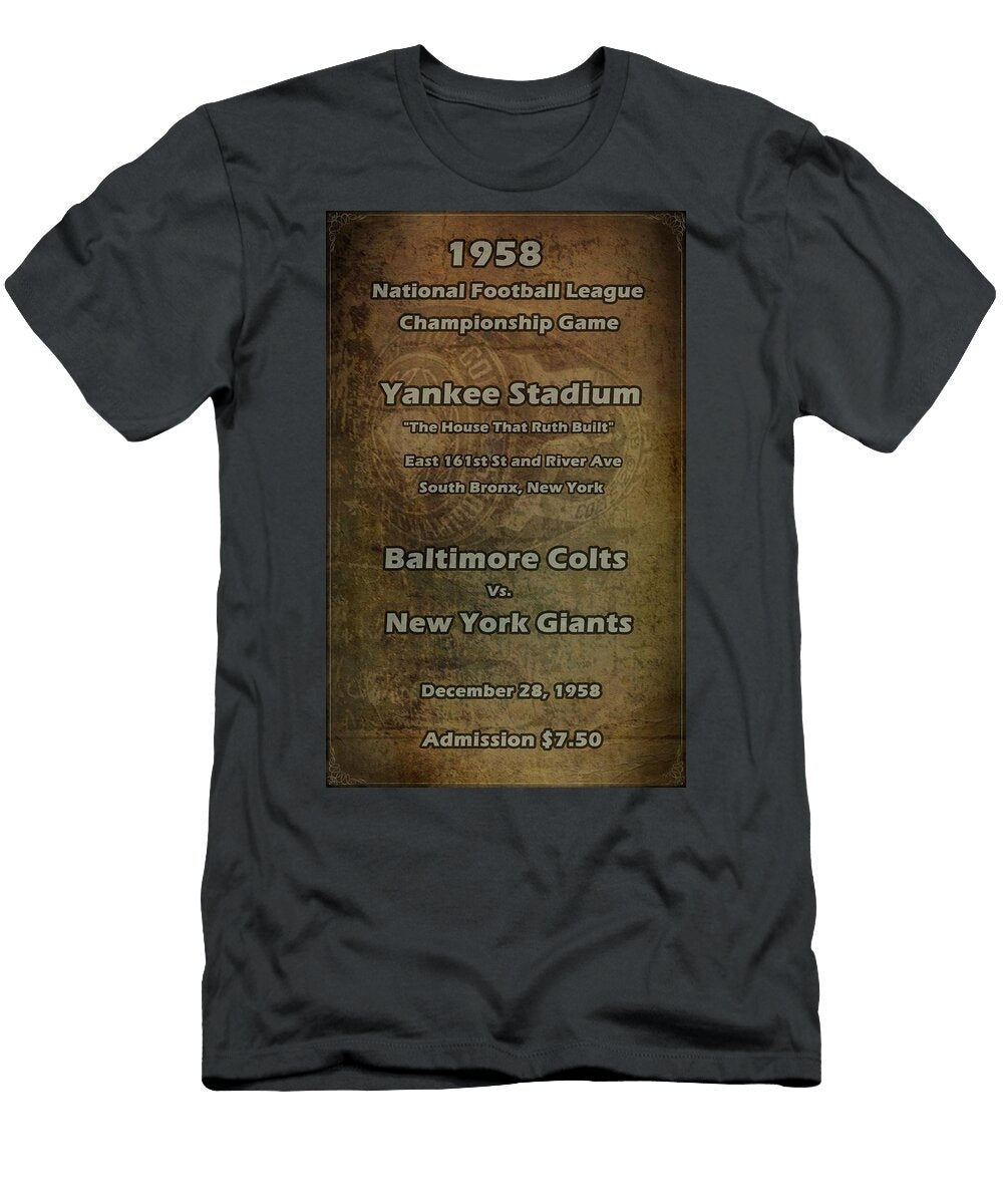 NFL Championship Game 1958 David Dehner T-Shirt