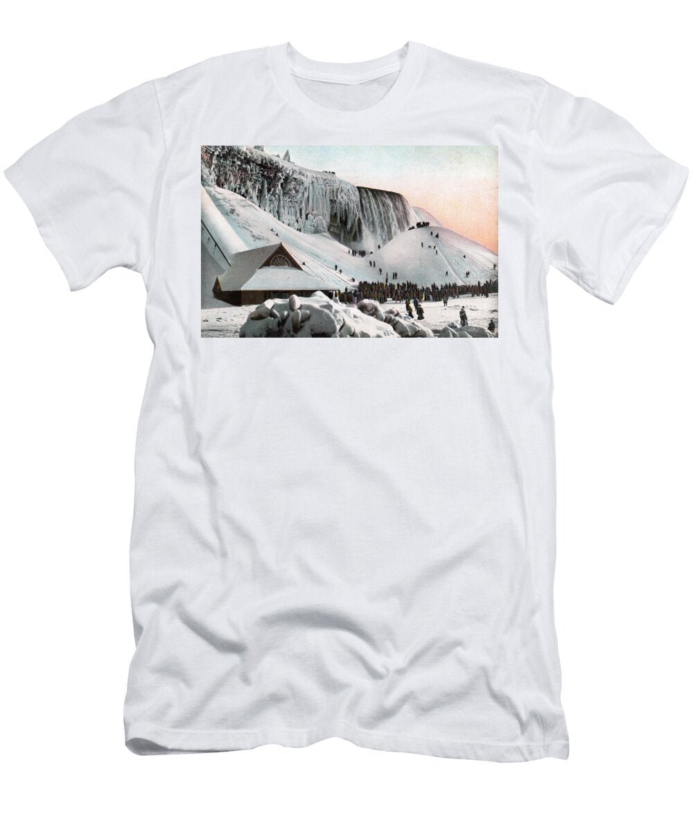 Niagara Falls in Winter 1908 Sans Text David Lombard T-Shirt