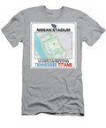 Nissan Stadium Map Overview Kevin Walker and Pixel Reverie T-Shirt