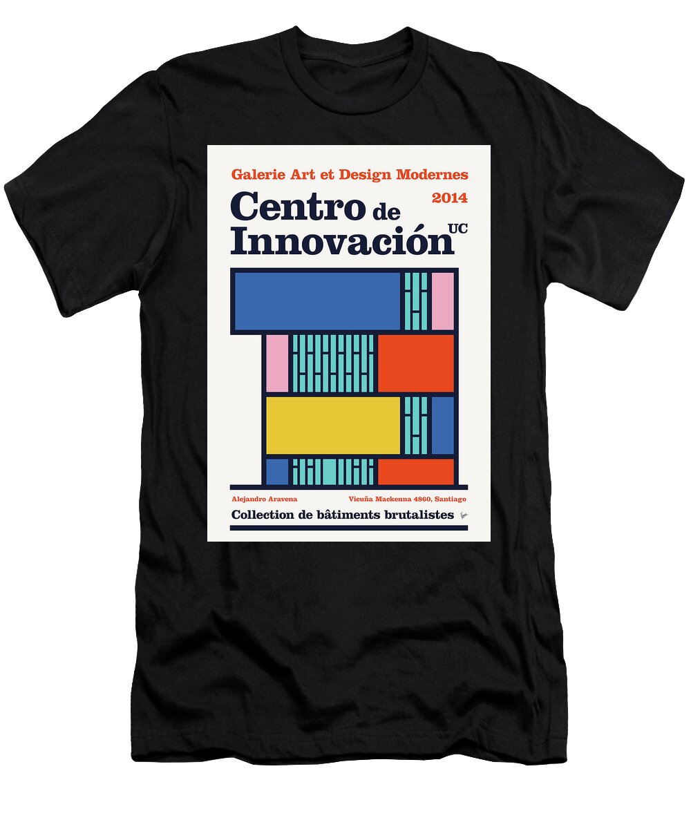 No14 Centro De Innovacion Brutalist Geometric Poster Chungkong Art T-Shirt