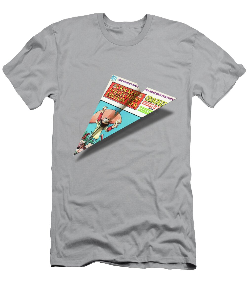 No9 Cracked Mad Paper Airplanes Yopedro T-Shirt