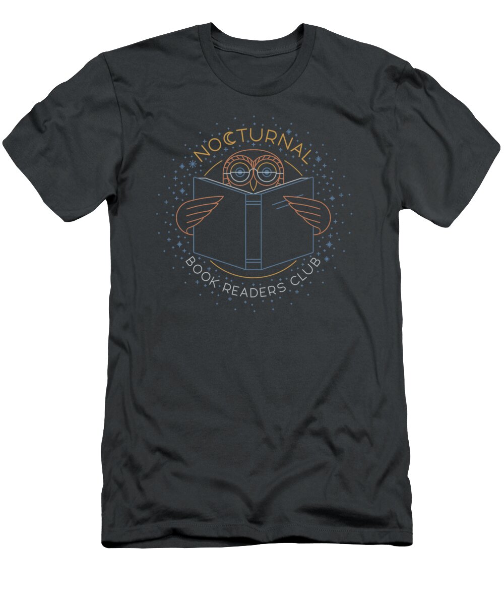 Nocturnal Book Readers Club Michal Hart T-Shirt