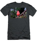 Northern Red Cardinal on Spruce Branch Debbie Oppermann T-Shirt