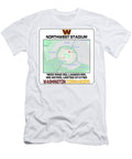 Northwest Stadium Map Layout Kevin Walker and Pixel Reverie T-Shirt