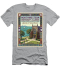 Northwestern University Evanston Campus Iconic Vintage Travel Poster Sampadart Gallery T-Shirt