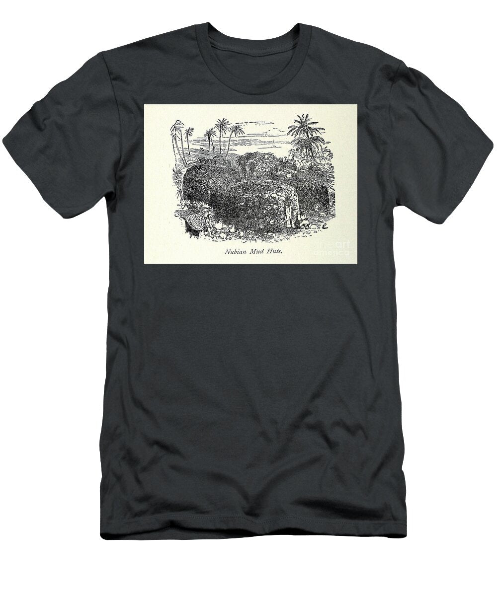 Nubian Mud Huts M1 Historic Illustrations T-Shirt