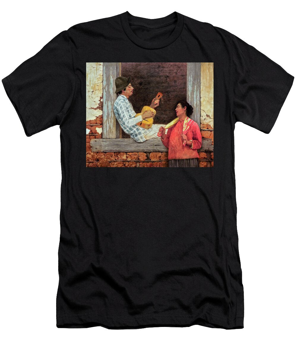 O Violeiro the Guitar Player By Jose Ferraz De Almeida Junior 1899 Jose Ferraz De Almeida Junior T-Shirt