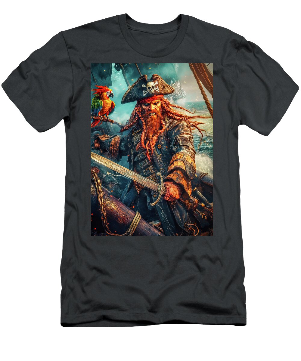 Octopus Hybrid Pirate Garry Gay T-Shirt