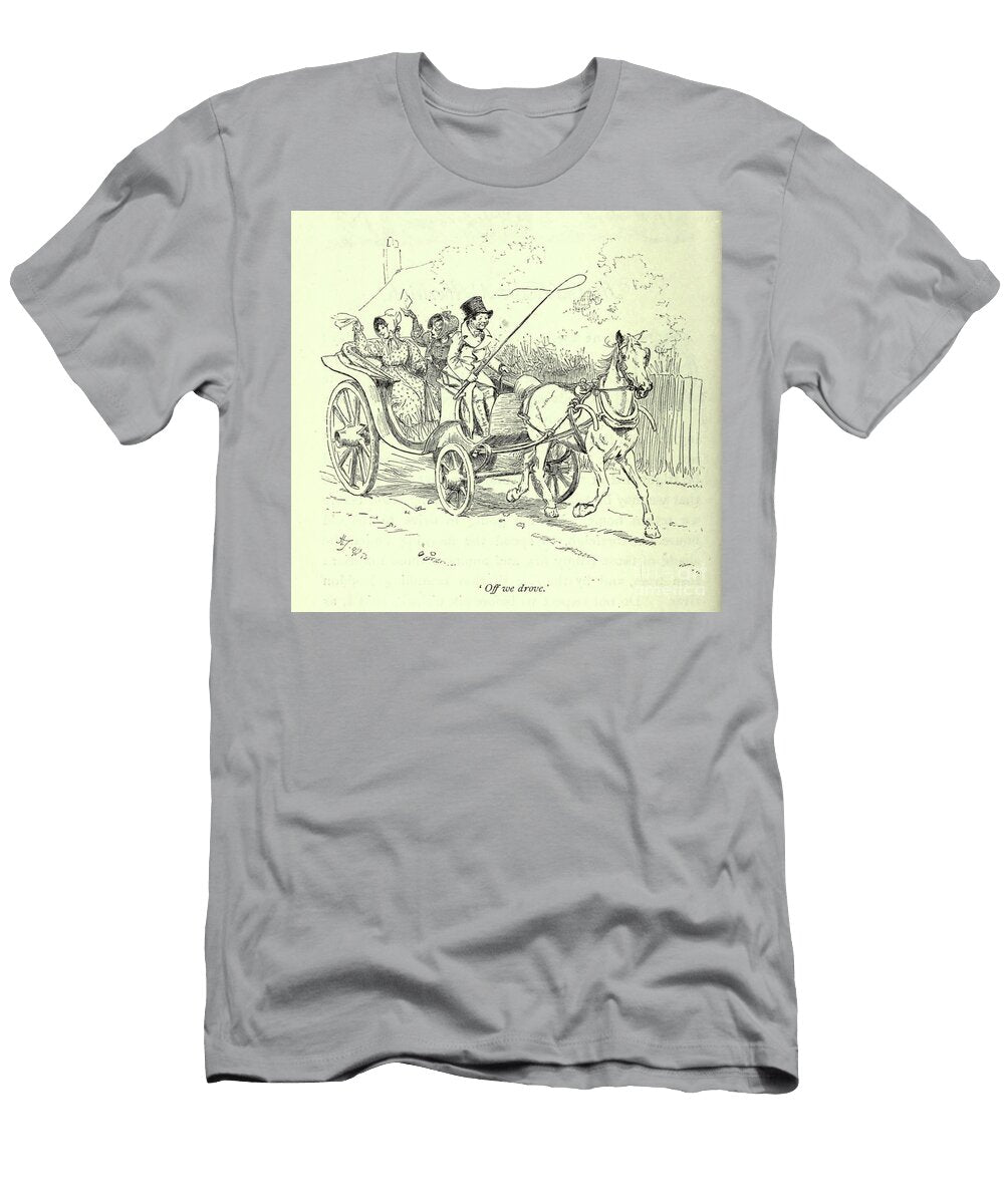 Off We Drove L3 Historic Illustrations T-Shirt
