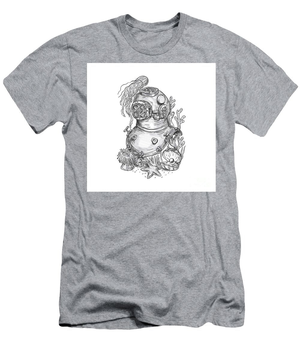 Old School Diving Helmet Tattoo Aloysius Patrimonio T-Shirt